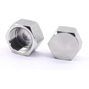 1 قطعة 1/8 "1/4" 3/8 "1/2" 3/4 "1" NPT متري أنثى الموضوع 304 سداسية من الفولاذ المقاوم للصدأ نهاية غطاء وصلة أنابيب (M20x1.5) in Kuwait