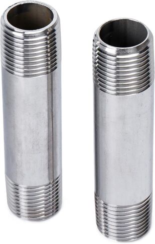 LTWFITTING الفولاذ المقاوم للصدأ 316 الأنابيب 3-1/2 بوصة طويلة الحلمة المناسب 1/2 بوصة ذكر NPT (حزمة من 2) in Kuwait