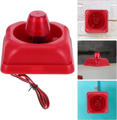 Dc 12v-24v Industrial Sound and Light Alarm Siren with Flashing Strobe, Loud Fire Warning Siren for Factory, Office, Home Safety and Alert Device in Saudi Arabia