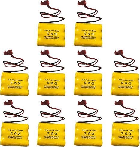 3.6V 700mAh NiCd Exit Sign Battery Replacement Emergency Lighting (10 Pack) S/L 026-148 SL026148 BT-905 P-P504 BT-800 in Kuwait