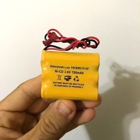 3.6V 700mAh NiCd Exit Sign Battery Replacement Emergency Lighting (10 Pack) S/L 026-148 SL026148 BT-905 P-P504 BT-800 in Kuwait