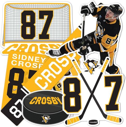 Desert Cactus Pittsburgh Penguins Sticker Team NHL National Hockey League Player Vinyl Decal Laptop Water Bottle Car Scrapbook (Type P2 - Sidney Crosby) in Kuwait
