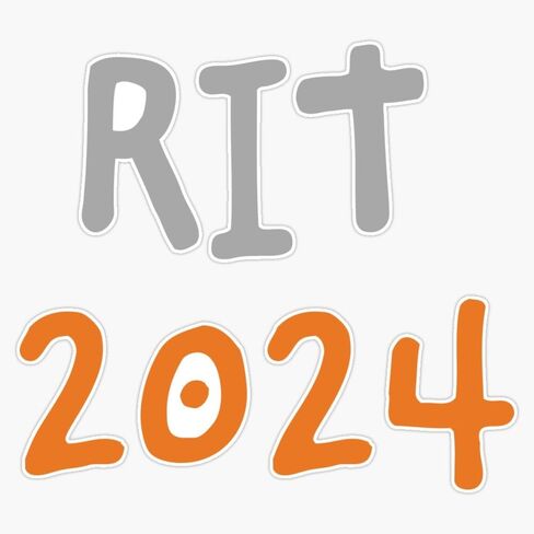 Rit 2024 ملصق ممتص للصدمات من الفينيل مقاس 5 بوصات in Kuwait