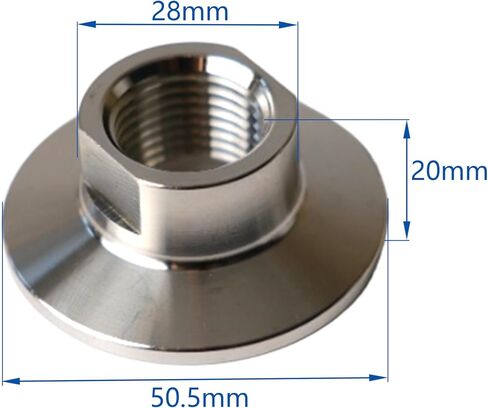1.5" Tri Clamp to 1/2" Female NPT Stainless Steel 304 (1.5" TC*1/2 inch FNPT, 1) in Kuwait