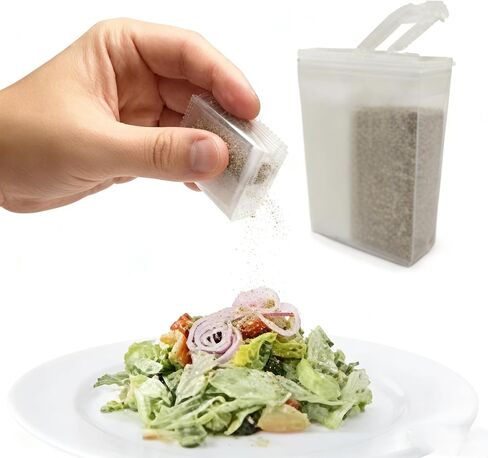 Travel Salt and Pepper Shakers, Mini Portable Spice Shaker for Camping,Travel,Outdoor Cooking in Kuwait