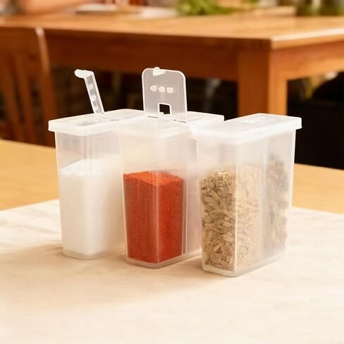 Travel Salt and Pepper Shakers, Mini Portable Spice Shaker for Camping,Travel,Outdoor Cooking in Kuwait