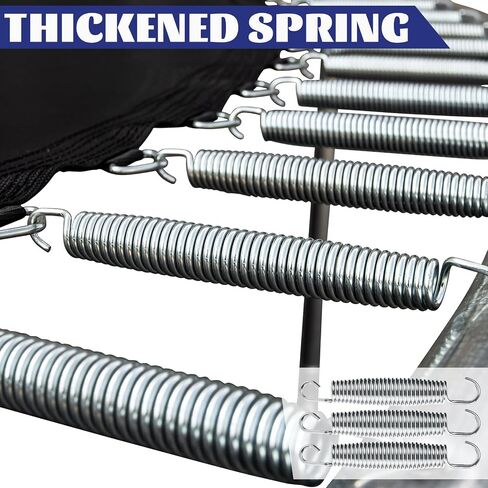 MIVIDE 72 Pack Trampoline Springs 5.5" Heavy Duty Galvanized Steel Replacement Trampoline Parts Springs with T Hook, Great for Outdoor Trampoline Aotob, Skywalker, JumpKing, UpperBounce, SkyBound in Kuwait