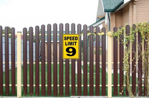 Speed Limit 9 Sign Mph Slow Warning Dector Traffic Road Highway Metal Tin Sign 12x8 Inch in Kuwait