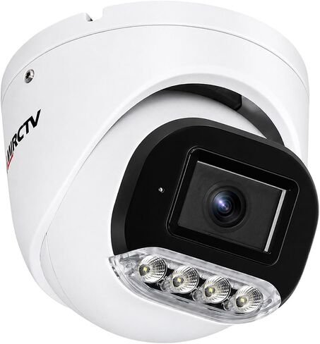 كاميرا POE IP خارجية بدقة 8 ميجابكسل، حافظة معدنية كاملة التحمل، كاميرا على شكل برج بدقة 4K مع عدسة زاوية واسعة 2.8 مم، كشف الإنسان بالذكاء الاصطناعي، رؤية ليلية ملونة ذكية، ميكروفون مدمج متوافق مع NVR RTSP in Kuwait