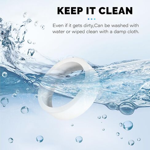[3 Pack] Case for Oura Ring 5,NOUKAJU Ring Protective Cover,Drop-Proof,Scratch-Proof,M(Size 9-11),Silicone Protective Cover for Oura Ring 5(White+Pink+Clear White) in Kuwait