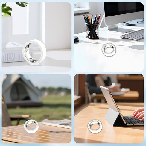 [3 Pack] Case for Oura Ring 5,NOUKAJU Ring Protective Cover,Drop-Proof,Scratch-Proof,M(Size 9-11),Silicone Protective Cover for Oura Ring 5(White+Pink+Clear White) in Kuwait