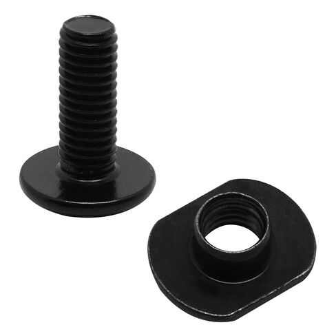 1/4"-20 Centered Slide T-Nuts for T-Slot Track with 1/4"-20 x 1/2" Bolts, Black T Slot Nut Hardware Accessory for Aluminum Extrusion Profiles Rail (30Pcs) in Kuwait