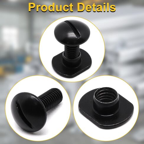 1/4"-20 Centered Slide T-Nuts for T-Slot Track with 1/4"-20 x 1/2" Bolts, Black T Slot Nut Hardware Accessory for Aluminum Extrusion Profiles Rail (30Pcs) in Kuwait
