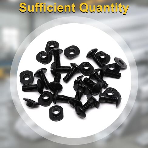 1/4"-20 Centered Slide T-Nuts for T-Slot Track with 1/4"-20 x 1/2" Bolts, Black T Slot Nut Hardware Accessory for Aluminum Extrusion Profiles Rail (30Pcs) in Kuwait