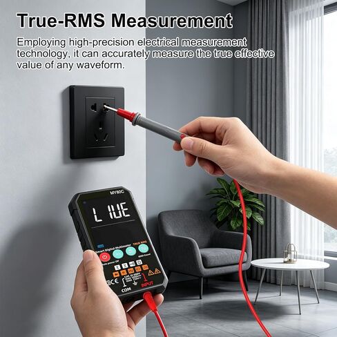 Digital Multimeter with VA Color Display, 6000 Counts True RMS Volt Amp Ohm Tester, Smart Auto-Ranging Electrical Meter for Home and Automotive Repair in Kuwait
