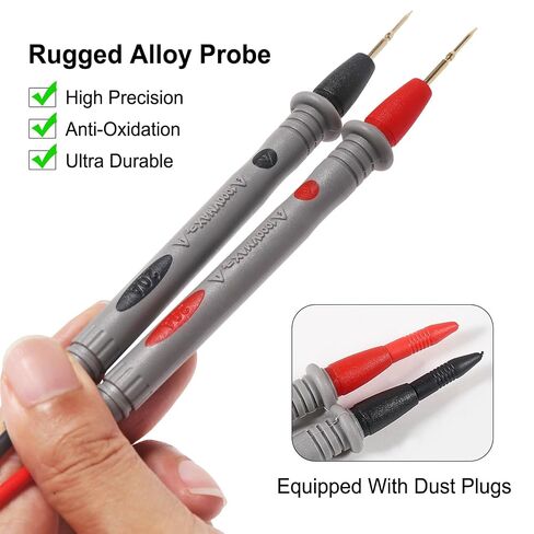 2PCS 1000V 20A Multimeter Test Probe Lead & 4PCS 1000V 10A Safety Alligator Clips, Soft Silicone Electrician Test Leads Kit Multimeter Electronic Clamp Meter in Kuwait