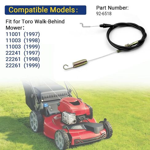 92-6518 Traction Cable for Lawn-Boy 10415 10520 Toro | Replaces 92-6518, Fits 10416-10422 10515-10523, 11001 22241 22261, Walk-Behind Mower Drive Part, 1-Pack in Kuwait
