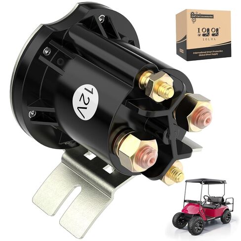 10L0L 12V Golf Cart Starter Solenoid Relay for Yamaha G22 G23 G27 G28 G29 YDRA Gas, 4-Terminal Continuous Duty Solenoid, Replaces JW1-H1950-00-00 JR3-H1950-00-00 JF2-H1950-00 J38-81950-01 684-1251-012 in Kuwait