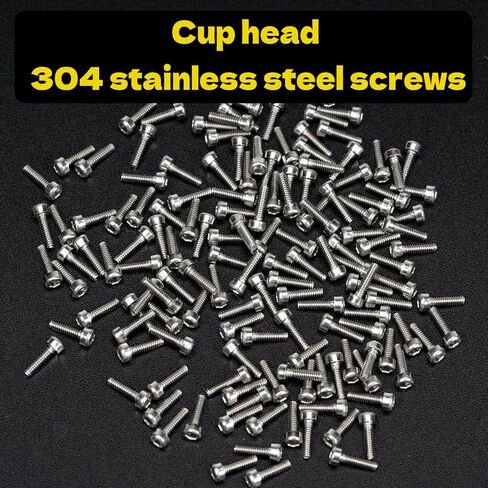 Screws Kit for SCX24 AX24 RC Car, Cup Head, 380 Pcs, 304 Stainless Steel Screws, Bearing & Screws Set with Box for 1/24 RC Crawler Car Axial SCX24 C10 Deadbolt JLU Gladiator Bronco in Kuwait