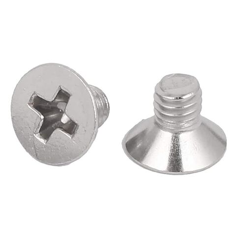50 Pcs M4-0.7x6mm Flat Head Machine Screws, Phillips Cross Screw, Phillips Drive，304 Stainless Steel, Fasteners Bolts，Countersunk Machine Screws in Kuwait