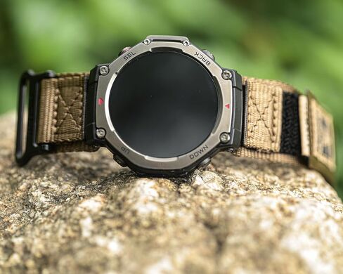 حزام ساعة HEMSUT من النايلون متوافق مع Amazfit T-Rex، T-Rex Pro، T-Rex 2، T-Rex 3، T-Rex 3 Pro 44 مم/48 مم، T-Rex Ultra 1 /Ultra 2، حزام بديل مع محولات معدنية، شريط لاصق وحلقة قابل للتنفس in Kuwait