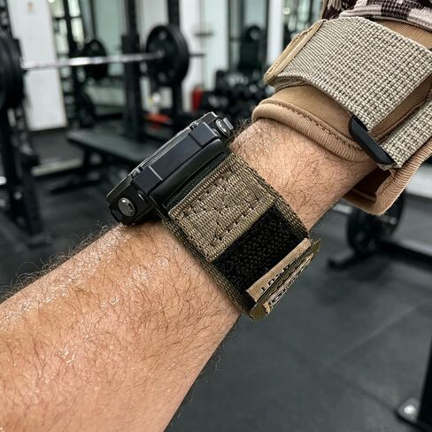 حزام ساعة HEMSUT من النايلون متوافق مع Amazfit T-Rex، T-Rex Pro، T-Rex 2، T-Rex 3، T-Rex 3 Pro 44 مم/48 مم، T-Rex Ultra 1 /Ultra 2، حزام بديل مع محولات معدنية، شريط لاصق وحلقة قابل للتنفس in Kuwait