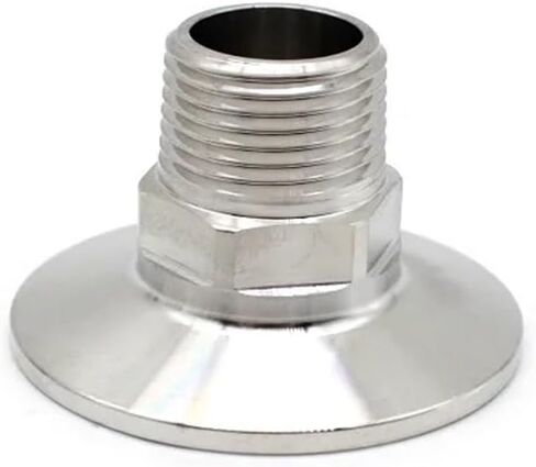 1/4" 3/8" 1/2" 3/4" 1" -4" NPT Male x 0.5" 0.75" 1.5" 2" -4" Tri Clamp Connector Pipe Fitting 304 316L Stainless Steel(2-NPT-K64,SUS316L) Plumbing Fittings in Kuwait