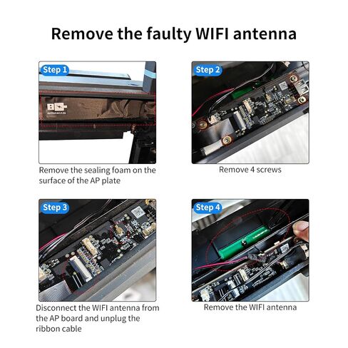 ملحقات بديلة FYSETC لـ BambuLab P1P P1S: حزمة 2 لوحة محول هوائي Wi-Fi مستنسخة مع كابل يعزز الإشارات اللاسلكية المناسبة لمشروع الطباعة P2S X1C AD5X 5M Pro H2D A1 Mini Voron2.4 ثلاثي الأبعاد in Kuwait