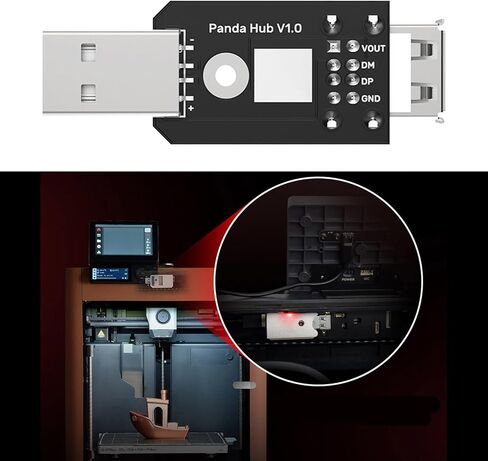 Double USB Connection Panda Adapter Original Port Protections for P1S/P1P Printers Securely Original Port Protections in Kuwait