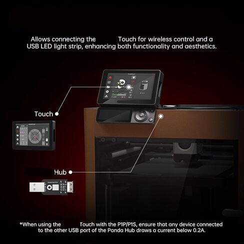 Double USB Connection Panda Adapter Original Port Protections for P1S/P1P Printers Securely Original Port Protections in Kuwait
