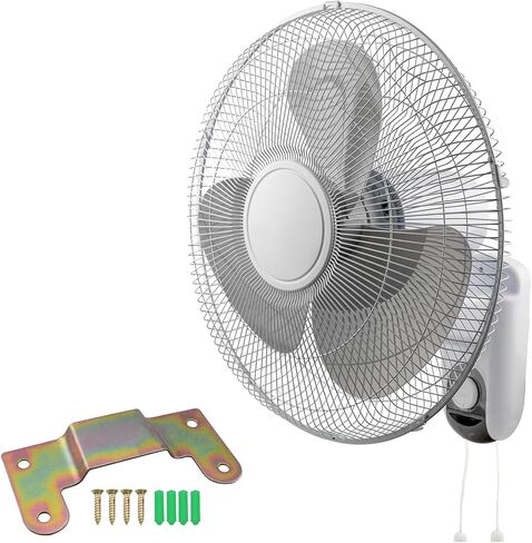 2PCS 4 Hole Wall Mount Bracket 8 Screws 8 Expansion Anchors Heavy Duty Fan Mounting Plate with Fixing Hooks 3.78x1.89x1.57 inches for Greenhouse Garage Fan Concealed Mounting in Kuwait