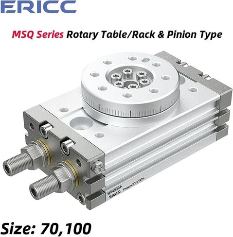 1 قطعة MSQB70A MSQB70R MSQB100R MSQB100A اسطوانة هوائية دوارة MSQB50R قابل للتعديل 0-190 درجة (MSQB100A) in Kuwait