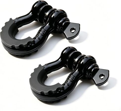 3/4 "D Ring الأغلال 2 حزمة 4.75 طن سحب الأغلال 7/8" دبوس | أغلال بحلقة على شكل حرف D مقاس 3/4 بوصة بوزن 4.75 طن WLL للتعافي على الطرق الوعرة والقطر واستعادة المركبات على سيارات الجيب والشاحنات وسيارات الدفع الرباعي in Saudi Arabia