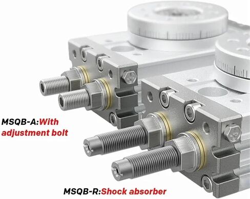 MSQB70A MSQB70R MSQB100R MSQB100A اسطوانة هوائية دوارة MSQB50R قابل للتعديل 0-190 درجة (MSQB70A) in Kuwait
