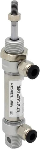 Mini Air Cylinder 25 mm Bore 25/50/75/100/125/150/175/200/250/300 mm Stroke Pneumatic Cylinder MA25X25S-CA/U/CM(MA25X75S,-U Flat-end Type) in Kuwait