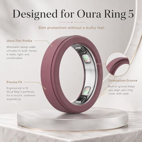 6 Pack Ring Cover for Oura Ring 5, Anti-Scratch Silicone Protector Cover Case for Oura Ring Gen 5 in Kuwait