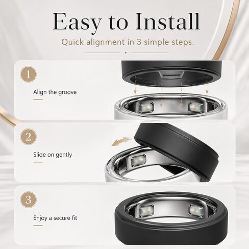 6 Pack Ring Cover for Oura Ring 5, Anti-Scratch Silicone Protector Cover Case for Oura Ring Gen 5 in Kuwait