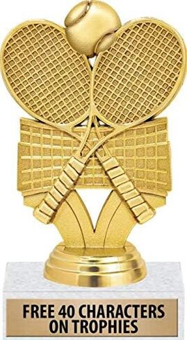 Tennis Trophy, 6" Personalized Tennis Trophies, Tennis Player Awards in Kuwait