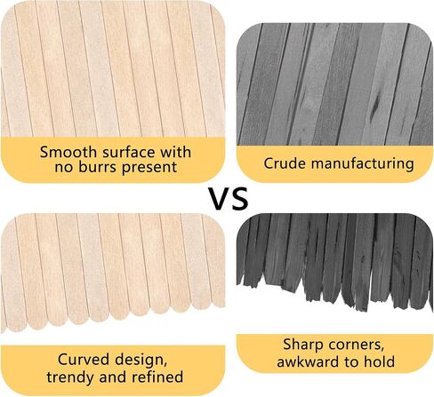 KTOJOY 1000 Pack Birch Wood Coffee Stirrers, 7.5 Inch Sturdy Coffee Stir Sticks, Smooth Round Ends, Splinter-Free Disposable Stir Sticks for Coffee, Cocktails, Office, Home Use in Kuwait