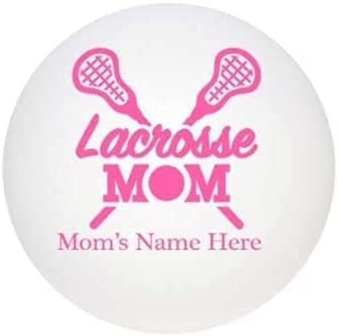 Personalized Custom Lacrosse Ball for Mom from Daughter, Son, Kids | Customized Lacrosse Ball with Name or Text for Best Lacrosse Mom Ever in Kuwait
