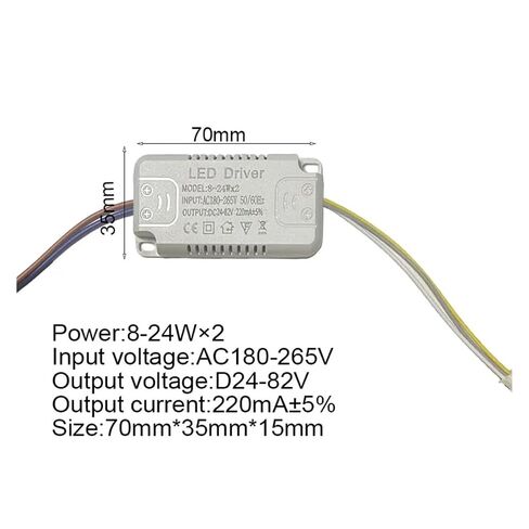 محرك LED 3 ألوان لإضاءة LED AC180-265V محول غير عازل لاستبدال ضوء LED (40-60 واط) × 2 in Kuwait