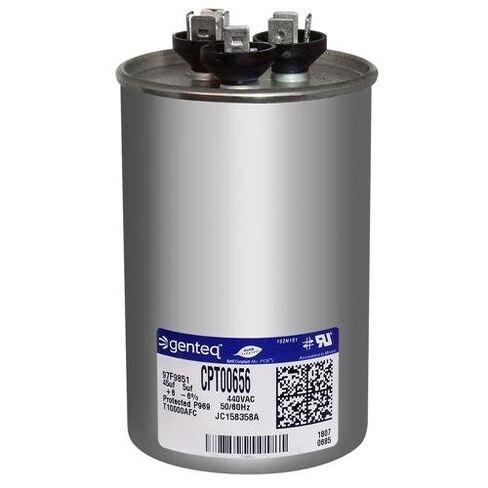 45/5 MFD x 440 VAC Round Dual Capacitor Replaces # SFCAP45D5440R in Kuwait