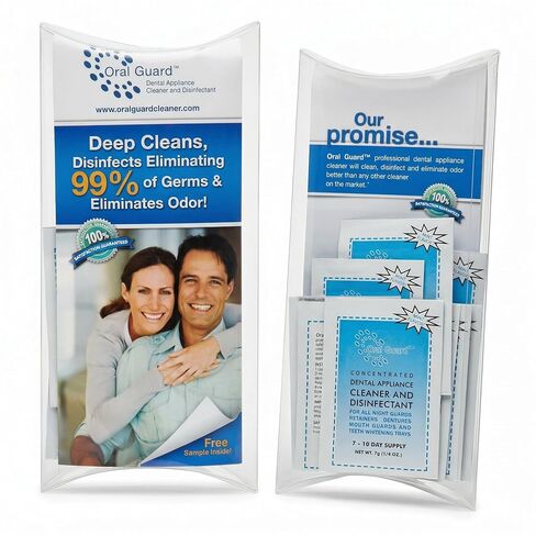 Oral Guard Dental Appliance Cleaner and Disinfectant for All Night Guards, Retainers and Dentures. 3 Month Supply in Kuwait