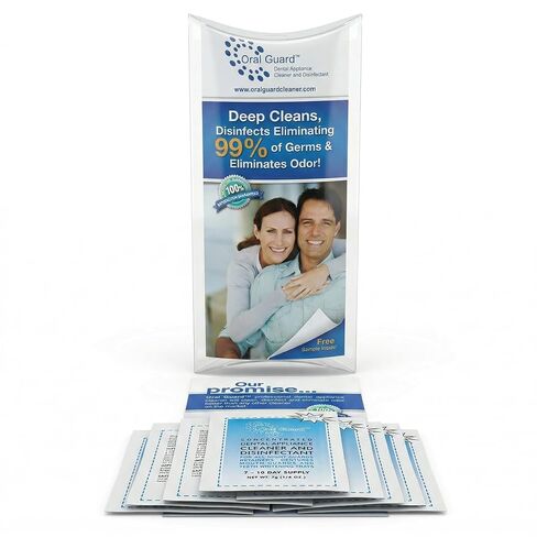 Oral Guard Dental Appliance Cleaner and Disinfectant for All Night Guards, Retainers and Dentures. 3 Month Supply in Kuwait