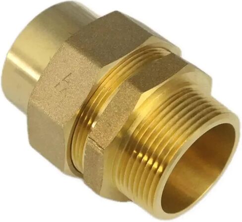 1/2 "3/4" 1 "1-1/4" 1-1/2 "2" bspt ذكر x مقبس لحام الاتحاد تركيب الأنابيب النحاسية موصل (DN20x22mm) in Kuwait