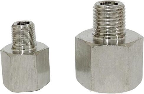 1/8 ''1/4'' 1/2 ''أنثى إلى ذكر موضوع 304 الفولاذ المقاوم للصدأ تخفيض تركيب الأنابيب موصل لقياس الضغط (F 1l4 x M 1l8) in Kuwait