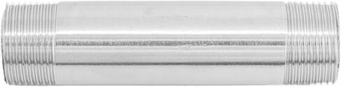 1-1/2" BSPT Male Length 60 80 100 150 200 300mm Barrel Nipple 201 304 Stainless Pipe Fitting Connector(SS304,60MM_1-1/2") in Kuwait