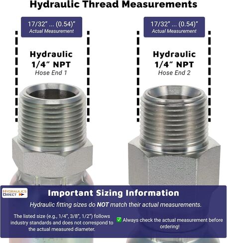 الهيدروليكية مباشرة | FA-UFW4-NPT-NPTX-12 بوصة | التجميع: خرطوم Ultraflex 1/4 بوصة مع 1/4 بوصة ذكر NPT × 1/4 بوصة ذكر NPT دوار، بطول 12 بوصة (6,525 رطل لكل بوصة مربعة) in Kuwait