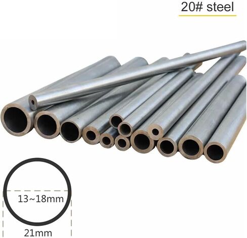 Carbon Steel Seamless Steel Tube Precision Pipe OD 21mm ID 13mm to 18mm Hollow Round Pipe Water Pipe Nicely (Color : OD21 ID18, Size : 50cm) in Kuwait