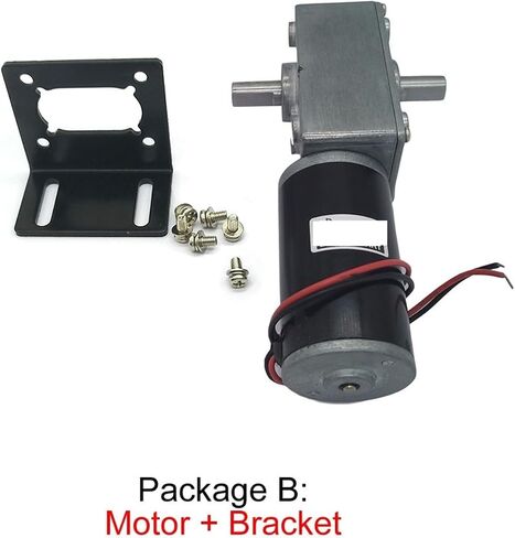 12V Double Shaft DC Electronic Starter Worm Gear High Torque 24 Volt Electronic Starter D Package J 12V 12rpm in Kuwait
